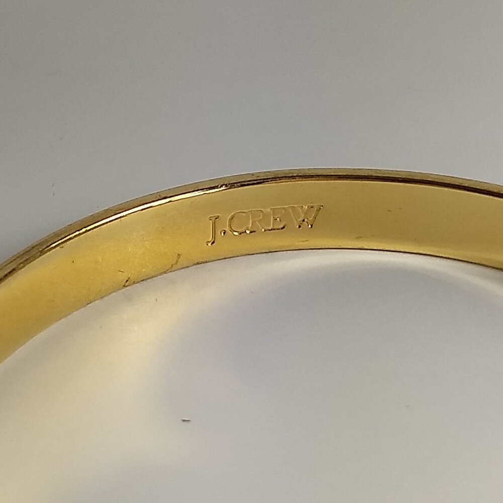J. Crew Abstract Pattern Enamel Bangle Bracelet S… - image 5